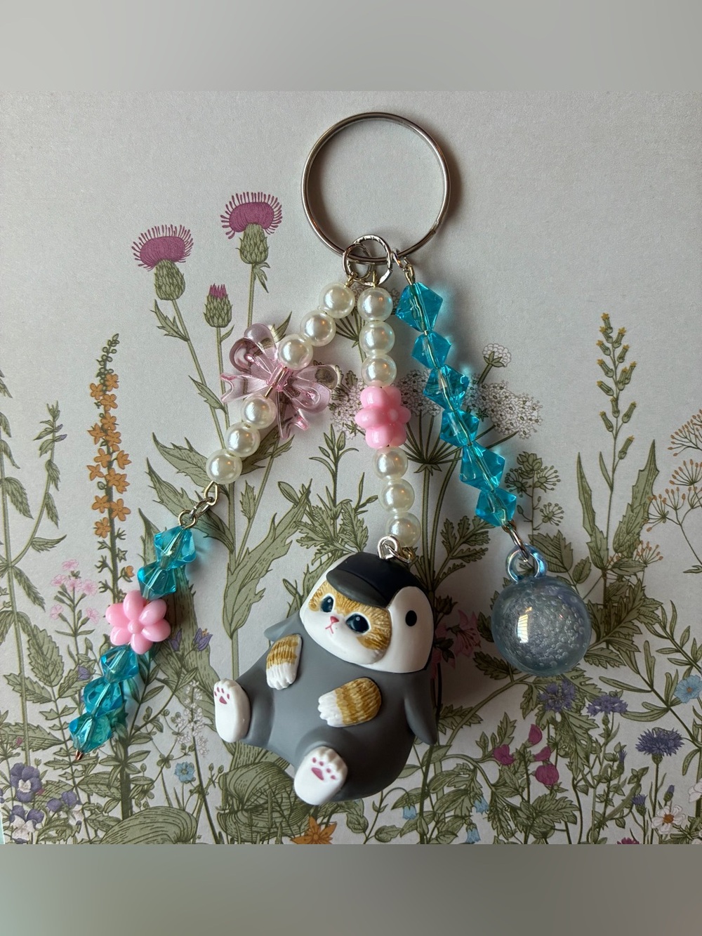 Handmade mofusand cat penguin ! 🐧 keychain